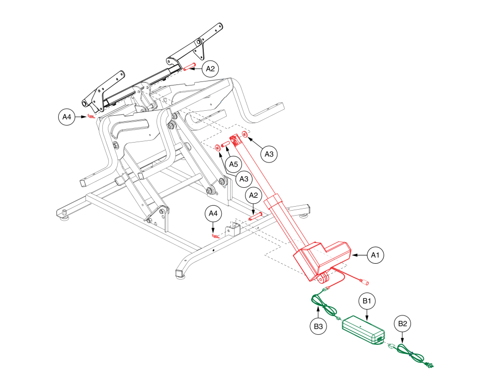 Lc465m, Motor,lift Chair,okin Emc parts diagram