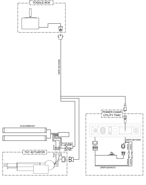 Electrical Diagram - Tilt Thru Toggle, Remote Plus / Vsi, Off-board Charger, Gen 1 parts diagram