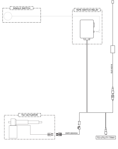 Q_logic, Tilt Thru Single Switch, Electrical System Diagram parts diagram