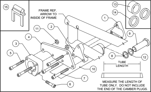 1) Amputee Axle Plate Assembly parts diagram