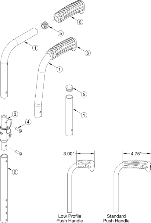 Catalyst Half Folding Backrest parts diagram