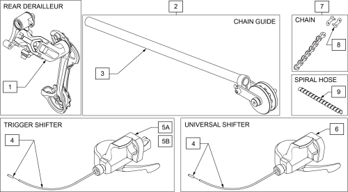 Trigger Shifter parts diagram