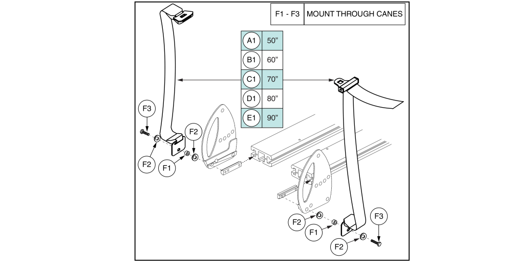 Lap Belts, Adult parts diagram