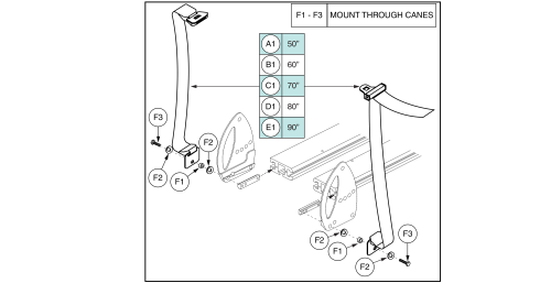 Lap Belts, Adult parts diagram