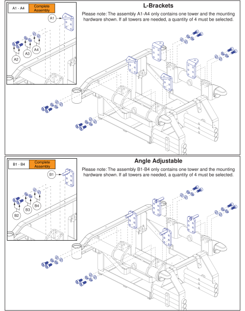 Seat Mount Connectors, J/q 1450 parts diagram