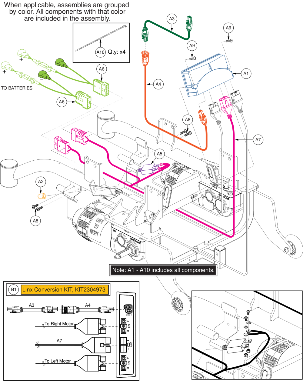 Linx Electronics Assy, Elite Hd parts diagram