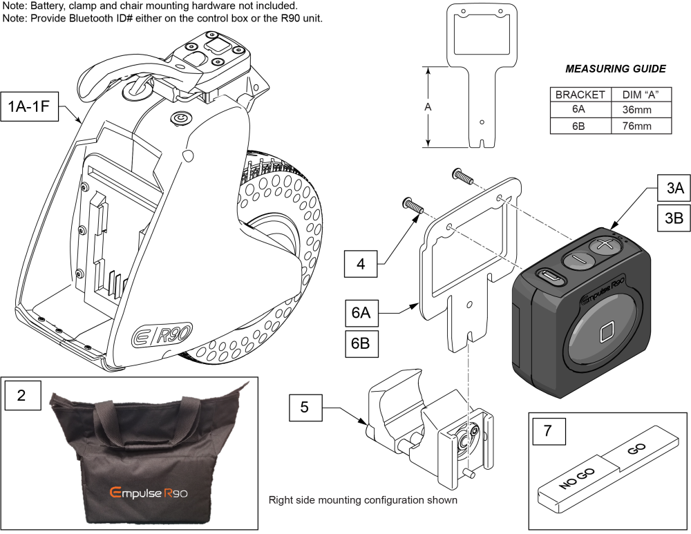 R90 Replacement Unit parts diagram