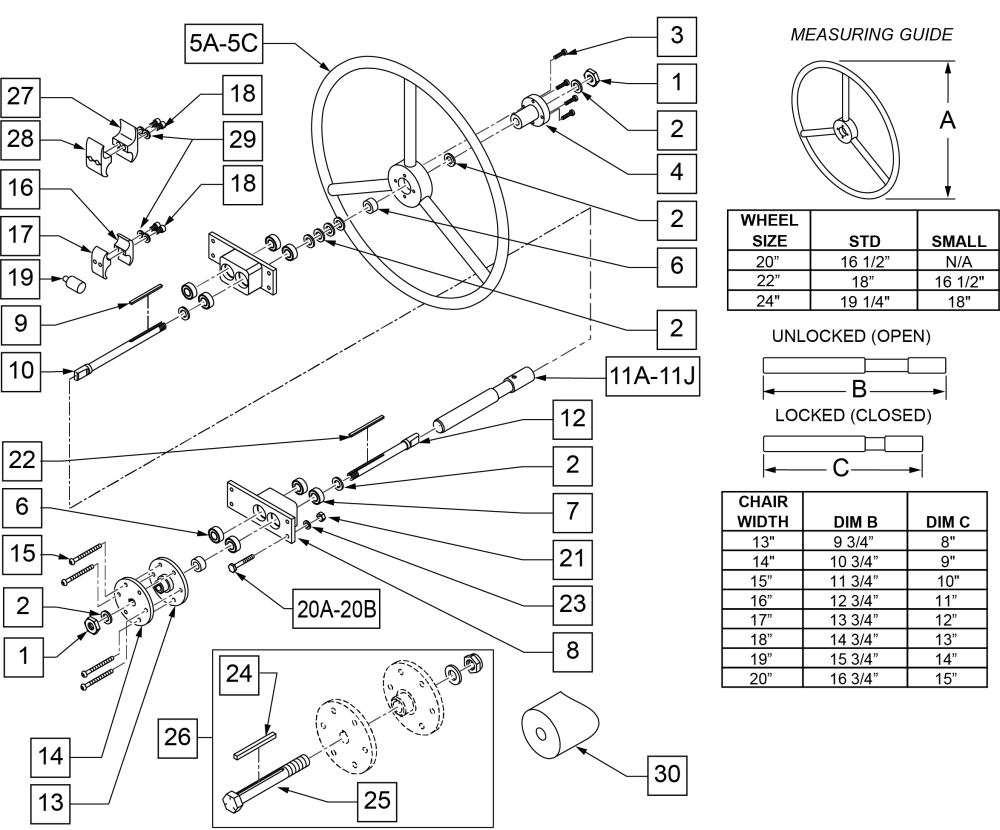 One Arm Drive parts diagram