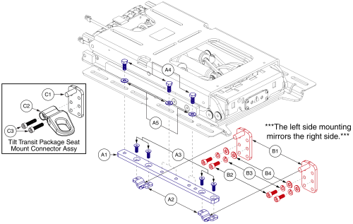 Angle Adjustable Seat Towers, Tb3 Reac Lift parts diagram