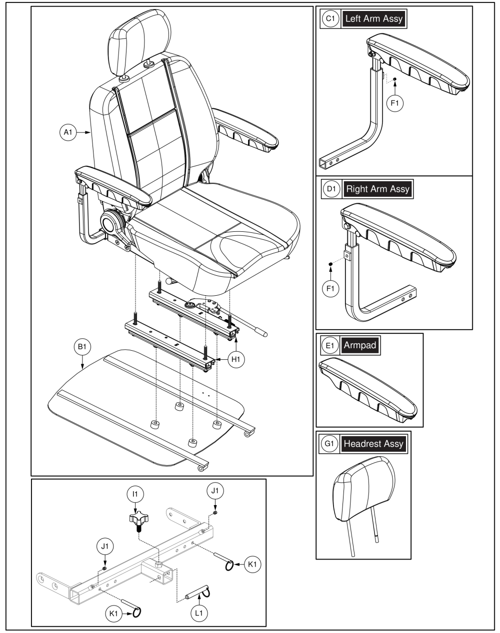 Seat Assy, Baja® Raptor 2 parts diagram