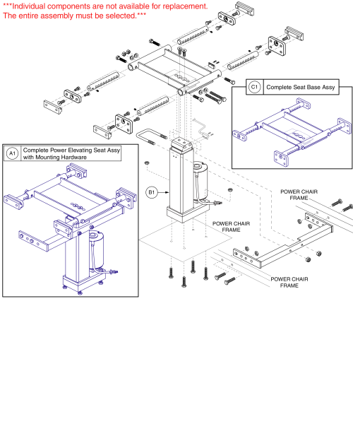 Power Elevating Seat, 16.125