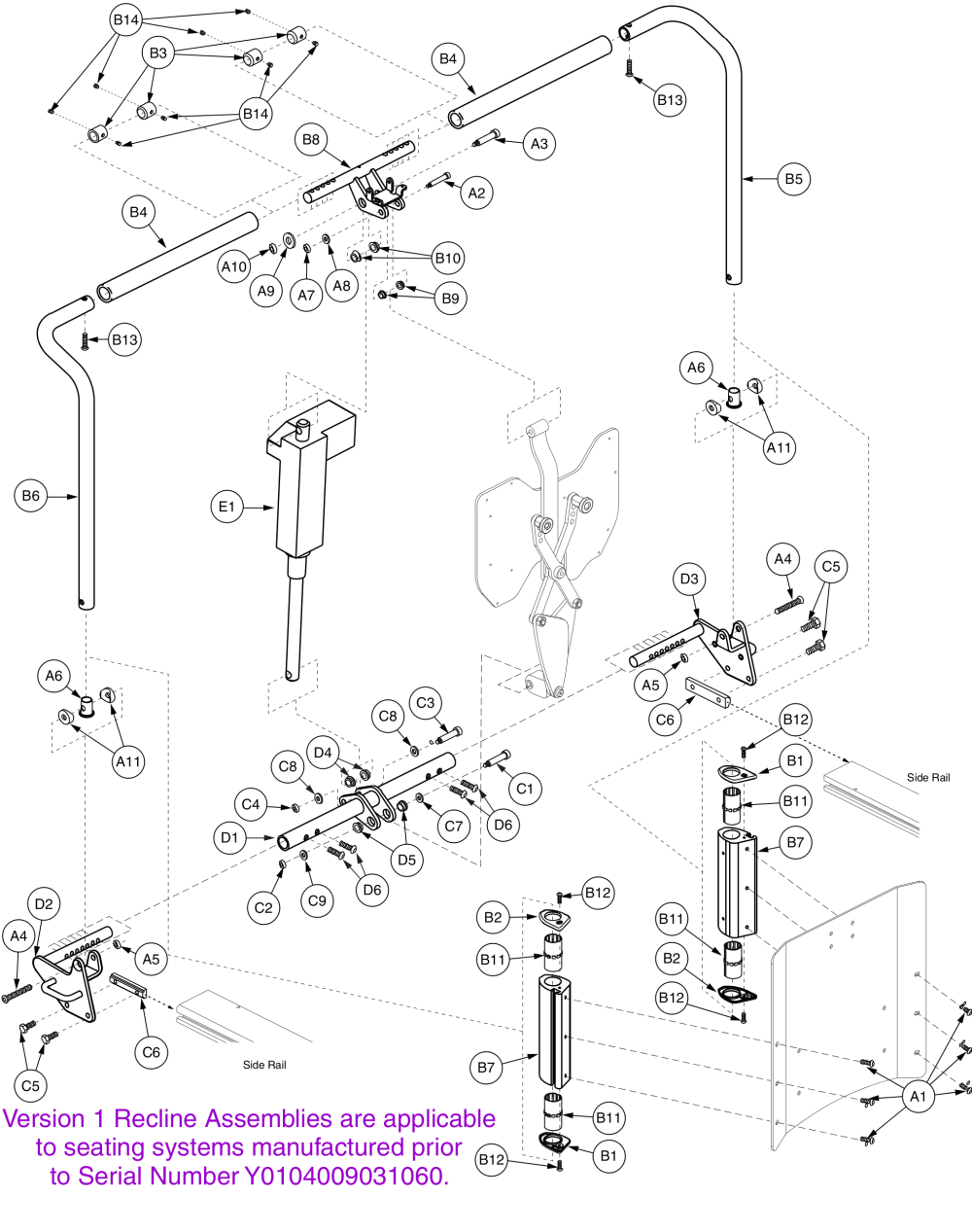 Back Assy, Canes And Pivot, 16