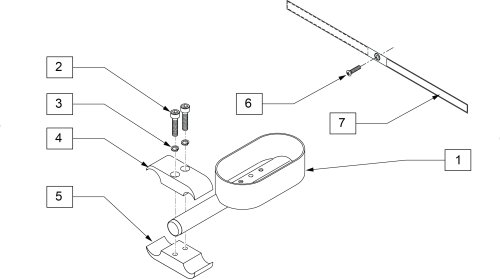 Crutch Holder X'cape parts diagram