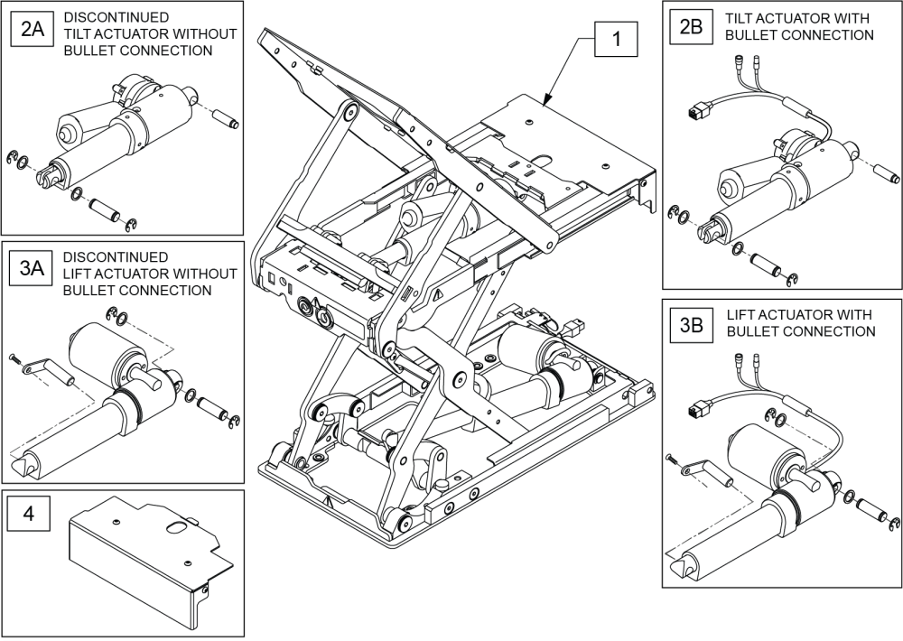 Lift & Tilt Combo parts diagram