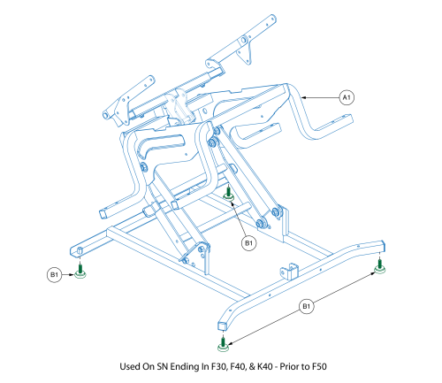 Lift Frame Mechanism Assy. parts diagram