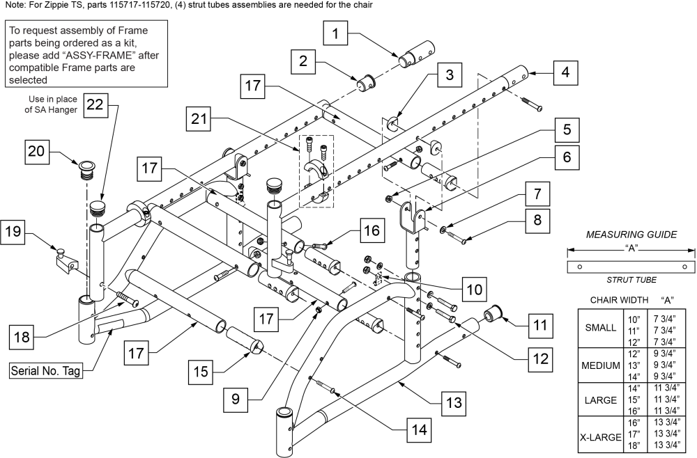 Frame (rigid) Prior To S/n Z1a-038633 & Z1se-013380 parts diagram