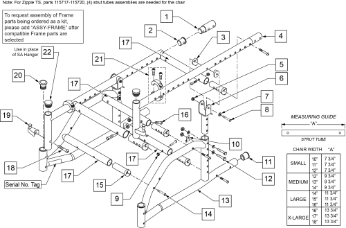 Frame (rigid) Prior To S/n Z1a-038633 & Z1se-013380 parts diagram