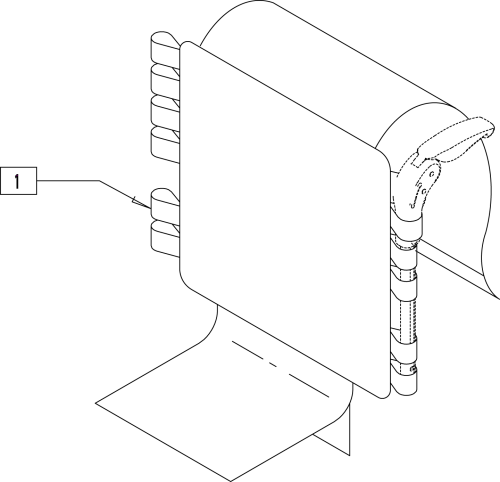Adj Back Uph Used W/ Folding Push Handles parts diagram