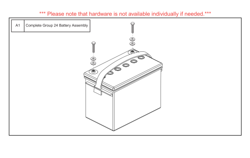 Group 24, 75ah, Mk, Agm - Bat121347 parts diagram