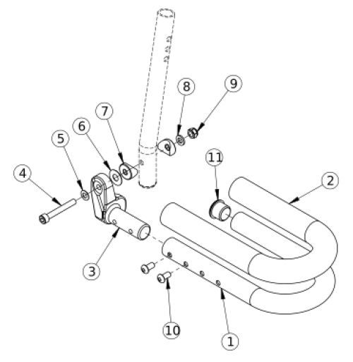 Discontinued Catalyst Loop Footplate parts diagram