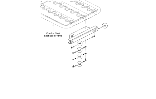 Comfort Seat - Bolt-on Elr Weldment parts diagram