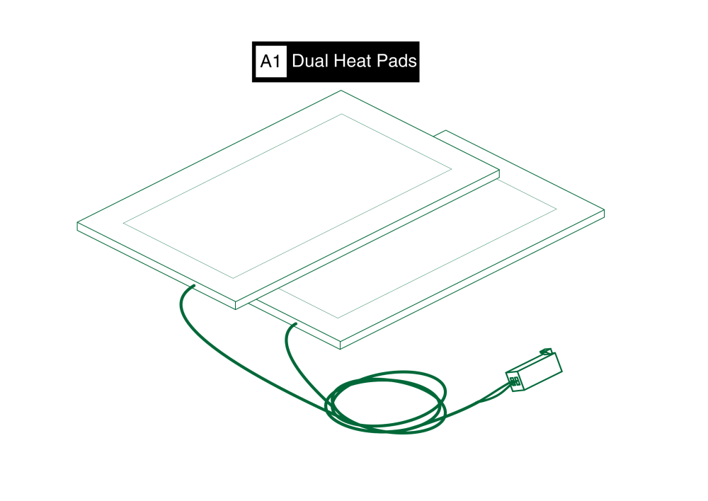 Electronic, Heat Pad, 29v, Dual, W/48