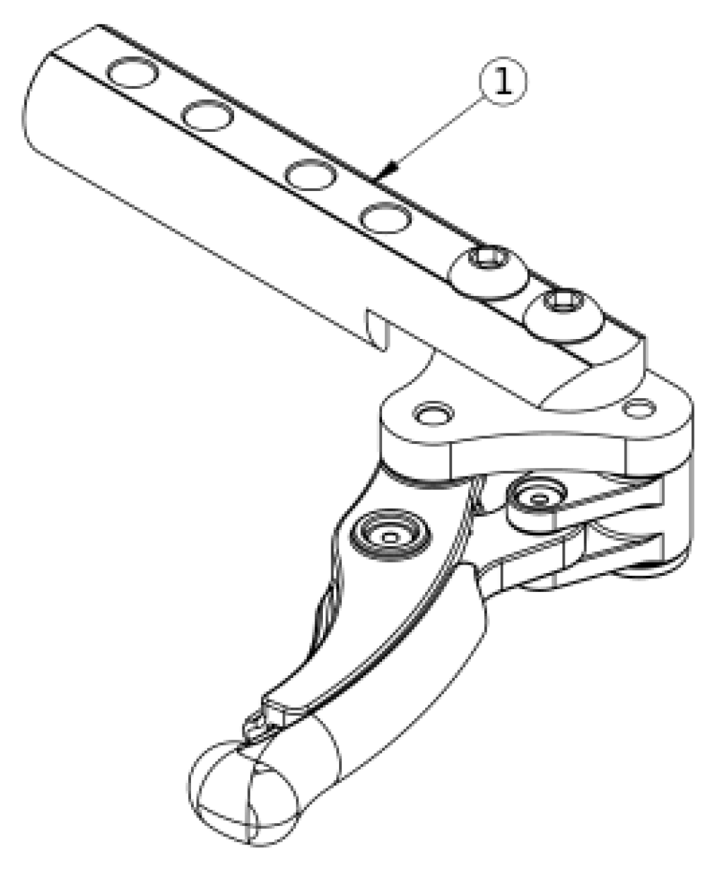 Low Profile Scissor Lock parts diagram
