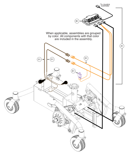 Electrical Assembly, Gc3 parts diagram