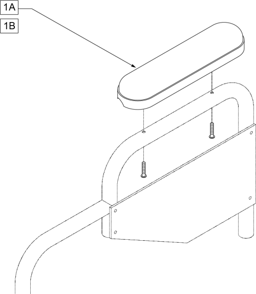 Desk Armrest Armpads parts diagram