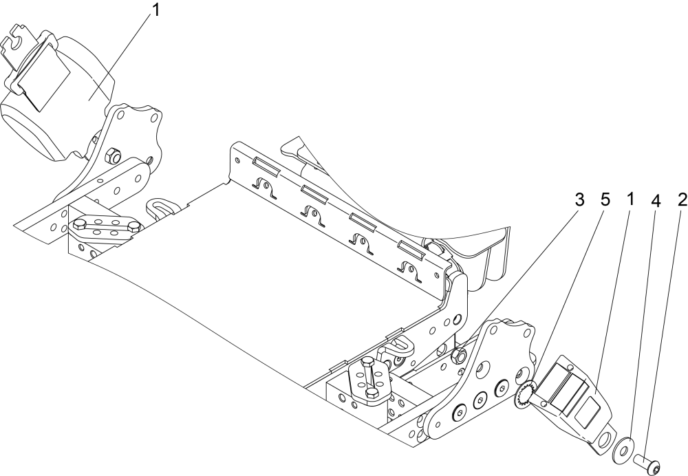 Retractable Lap Belt For Rehab parts diagram