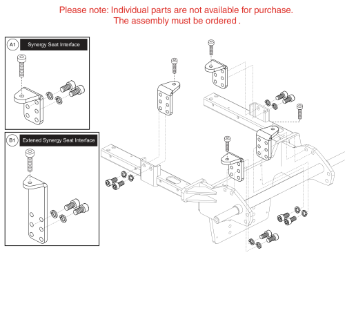 Seat Interface - Synergy, Rival (r44) parts diagram