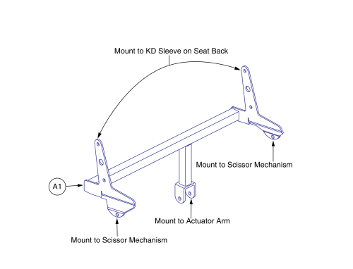 Bracket Assembly, Kidney Kd, With U Shaped Motor Mount parts diagram