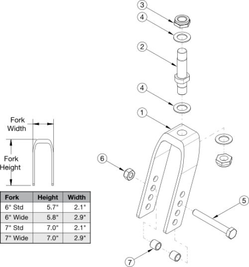 Flip For X:panda Forks And Stems parts diagram