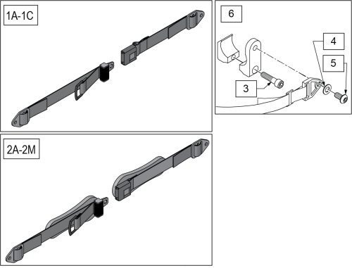Jay 2 Point Positioning Belt parts diagram