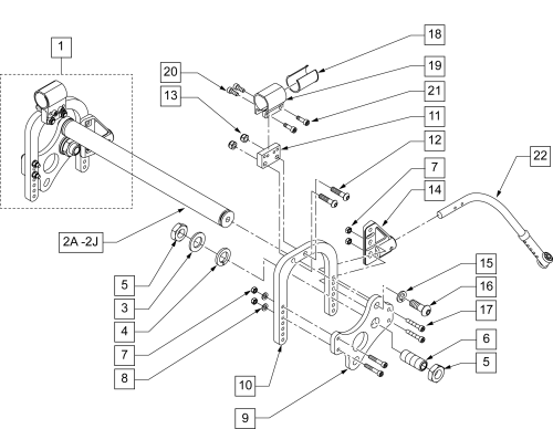Xtender Axle Plate (gt & Gti) parts diagram
