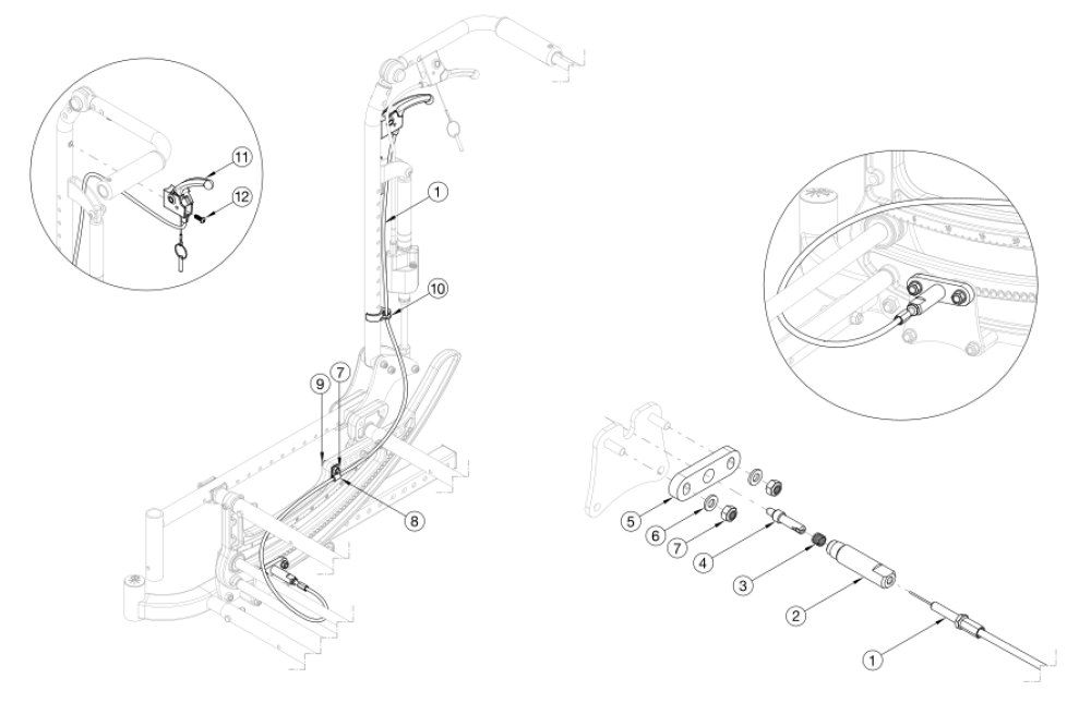 Cr45 Dual Hand Tilt With Reclining Backrest parts diagram