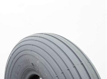 10x3 (300-4) (260x85) Gray Pneumatic Tire, Ribbed Primo Spirit