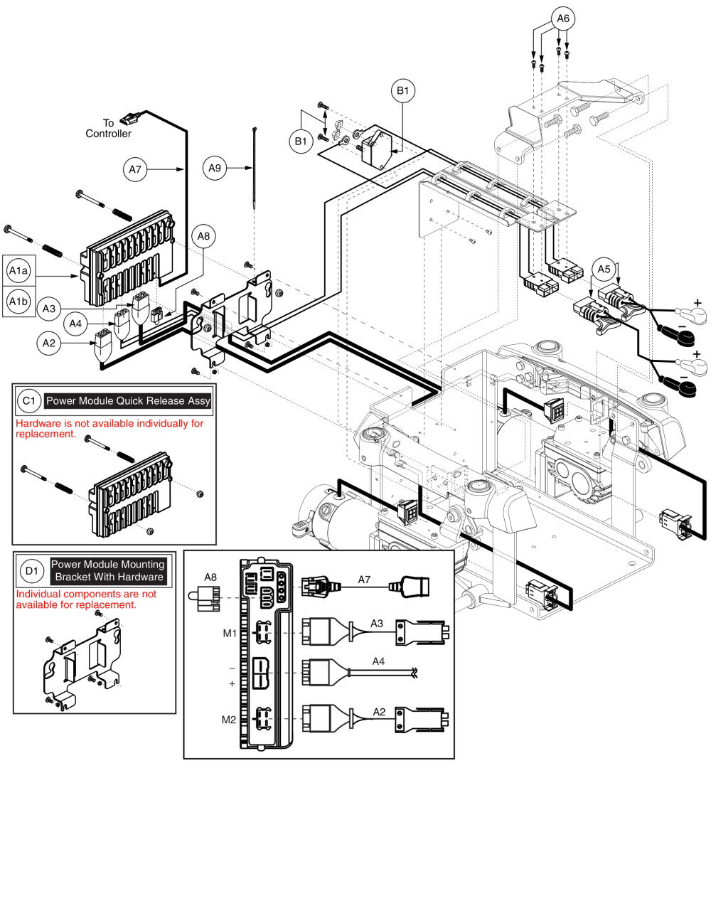 Vr2 Electronics, H2 Motor, Non-power Positioning, Q6000z parts diagram