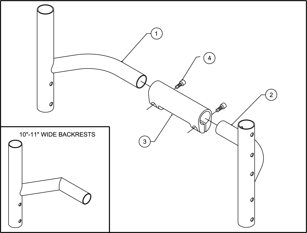 Expandable Backrest Assembly parts diagram