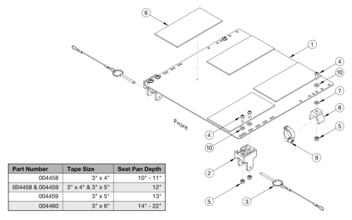 Catalyst / Spark Seat Pan (transit) parts diagram