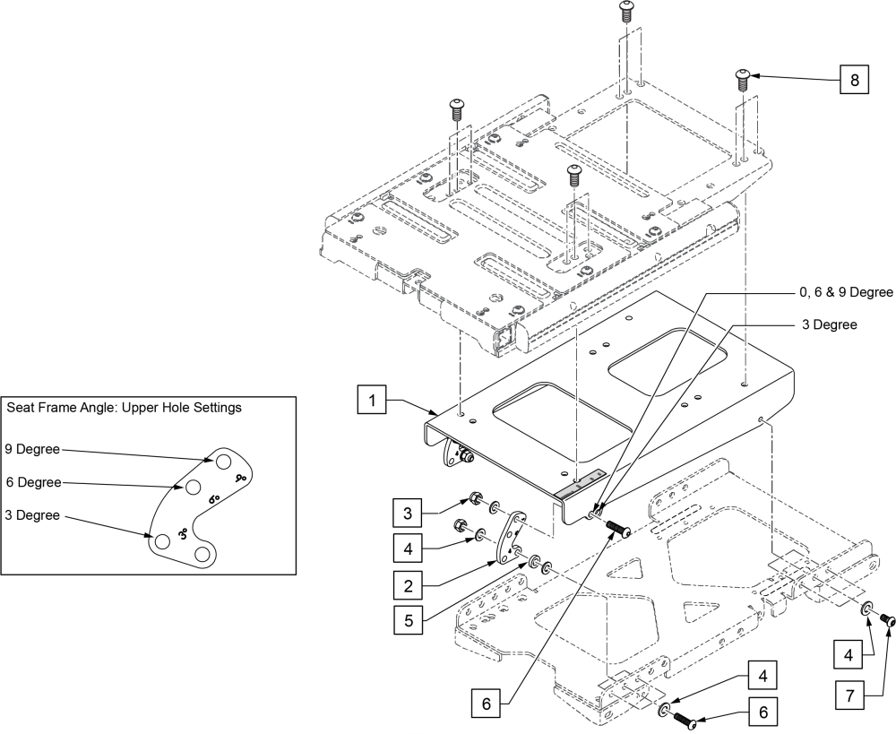 Power Chair Filler Module parts diagram