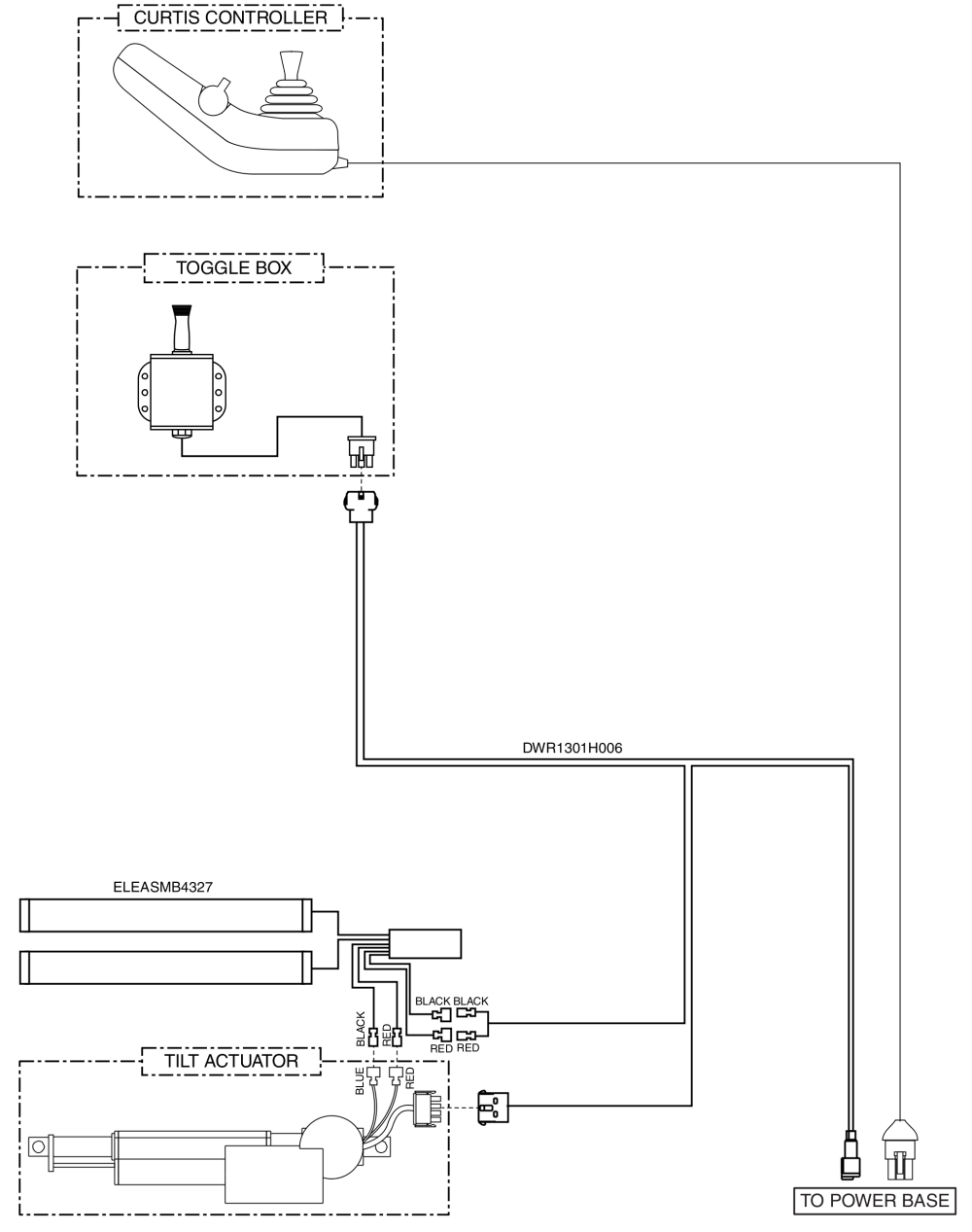 Electrical Diagram - Tilt Thru Toggle, Curtis parts diagram