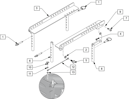 Zm310 Seat Post & Interface parts diagram