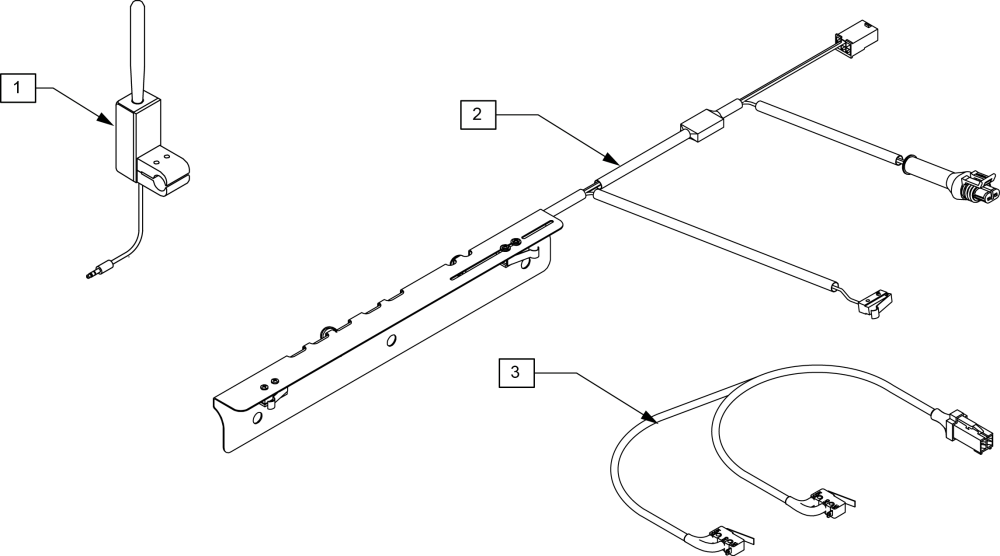 Tilt System Harnesses P222 parts diagram