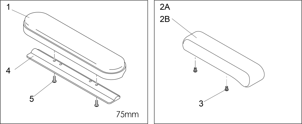 Armpad Spares parts diagram