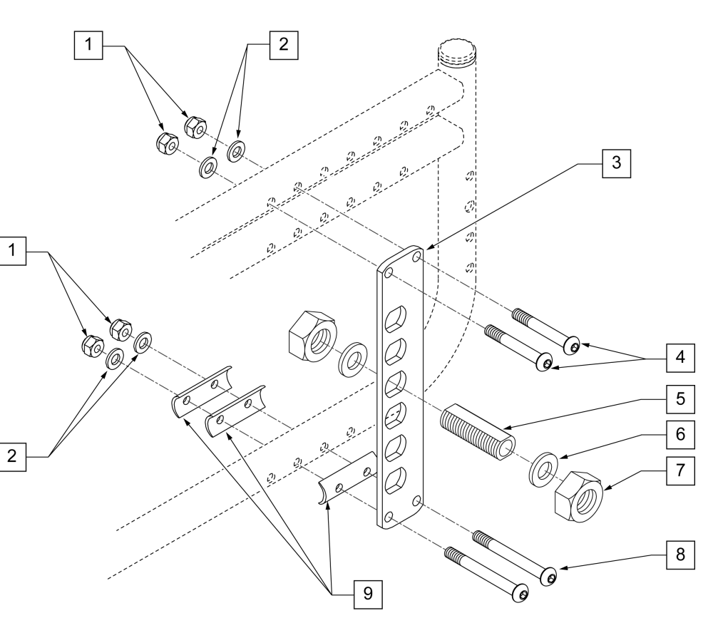 Universal Axle Plate parts diagram
