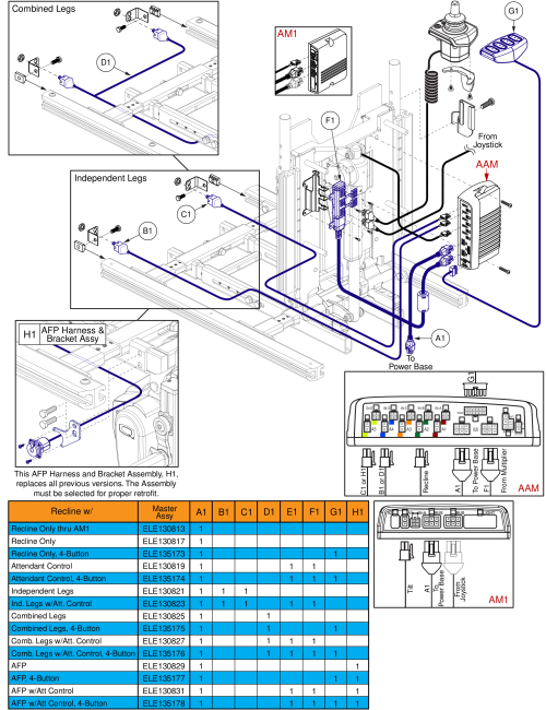 Harnessess, Recline, Tb3 / Q-logic 2 parts diagram