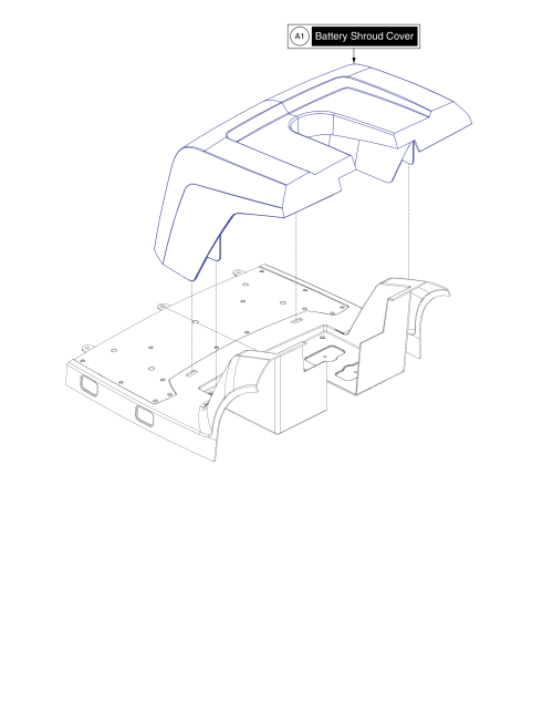 Battery Shroud Cover parts diagram