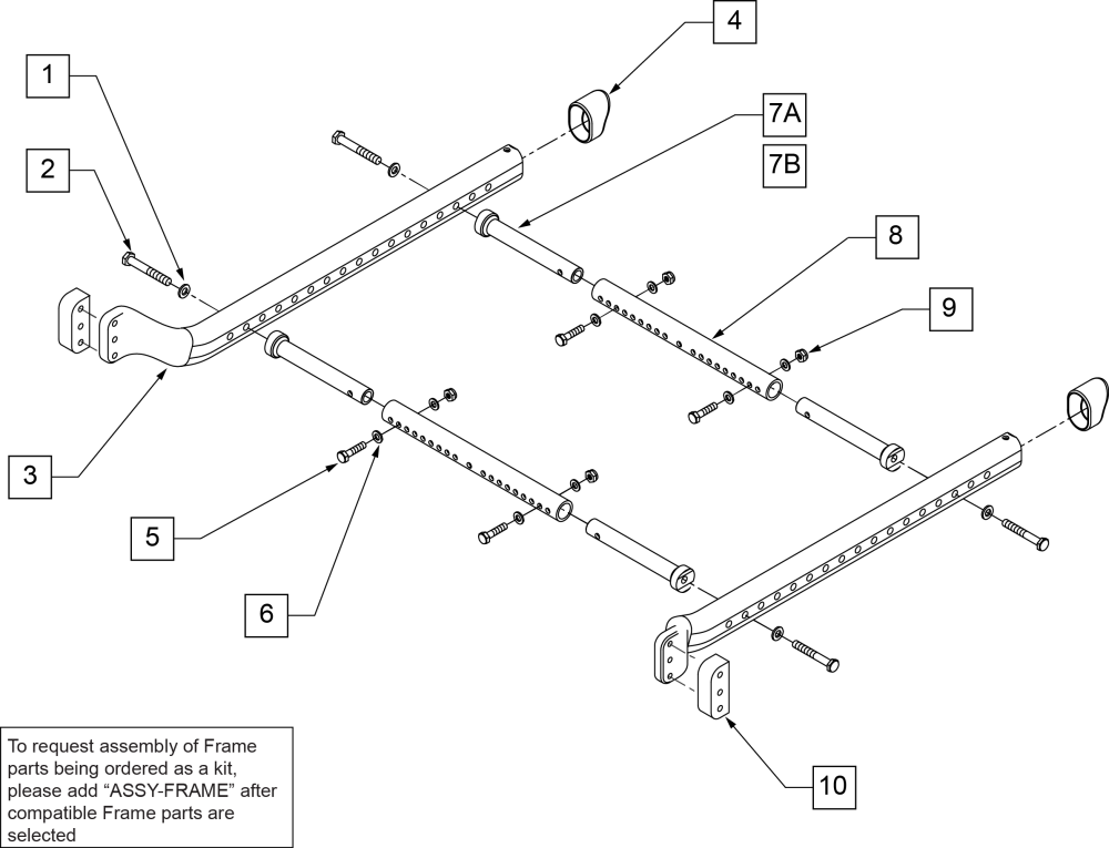 Base Frame (s/n Prefix Cgt) parts diagram