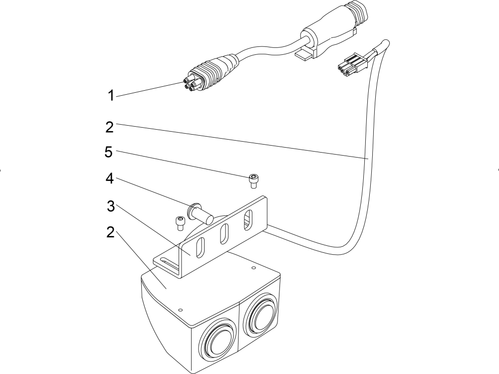 Accessory Charger Bracket Under Side Rail parts diagram